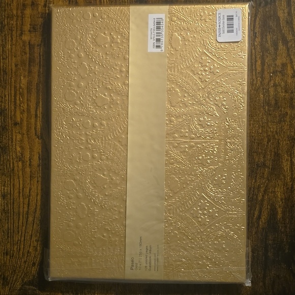 ❤️BUY 2 GET 1 FREE  Christian Lacroix Gold Embossed Paseo Guest Book - Picture 8 of 13